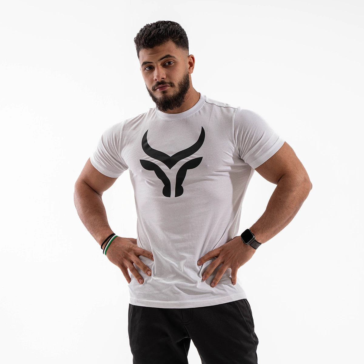 Taur - cotton regular neck t-shirt full front logo