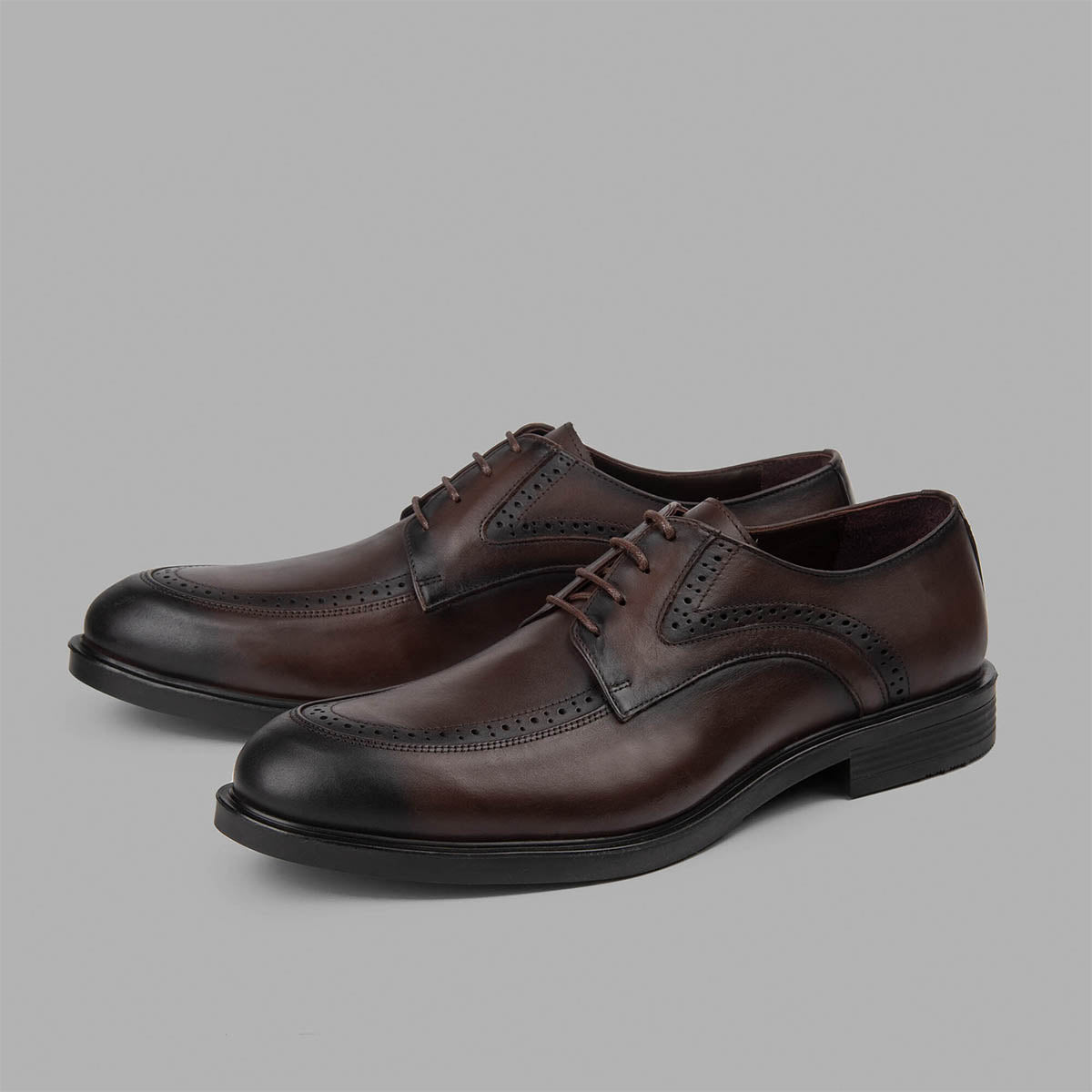 Brio - Derby Semi Brogue Shoes