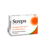Streps Orange + Vitamin C ( Sugar Base ) Box 2 Strip