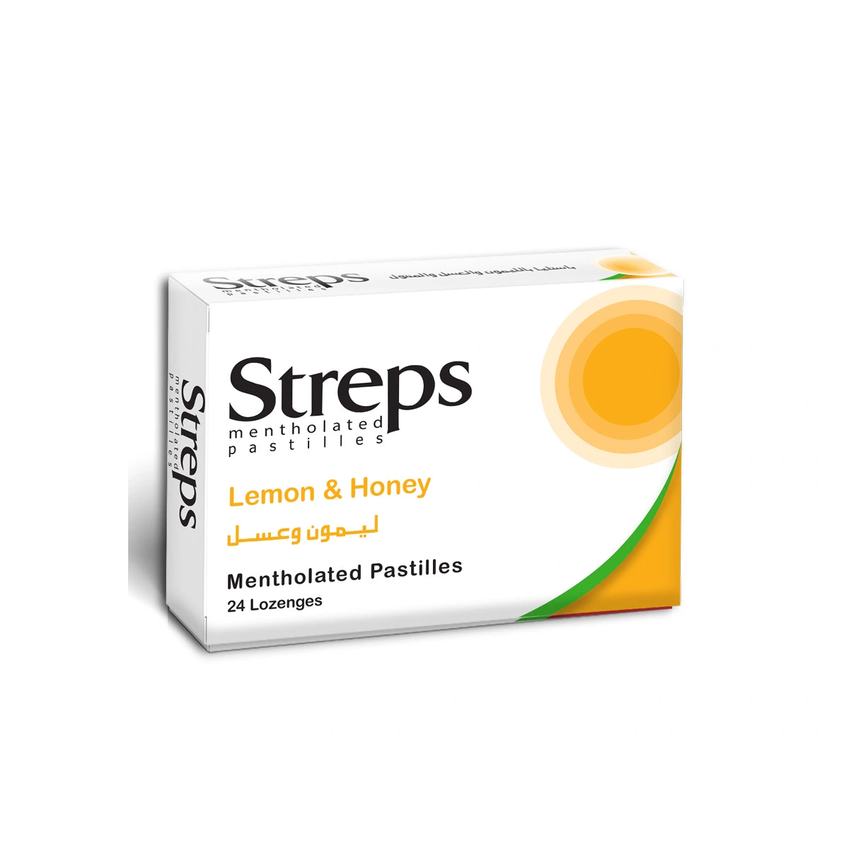 Streps Lemon & Honey ( Sugar Base ) Box 2 Strip