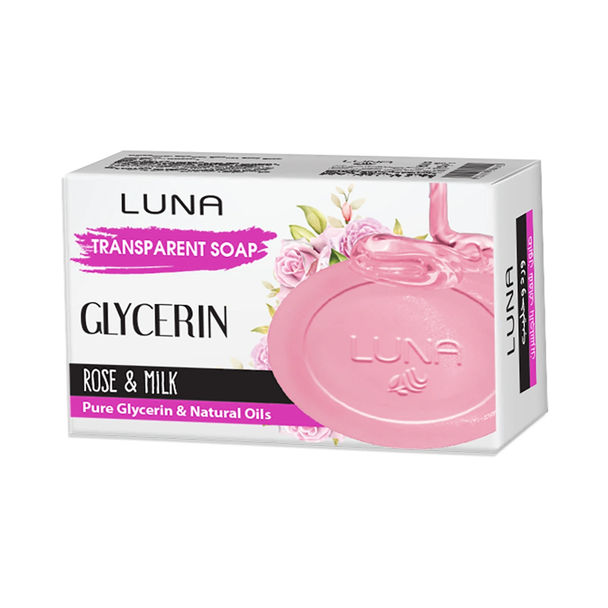 Luna - Glycerin Soap Rose & Milk 110 gm