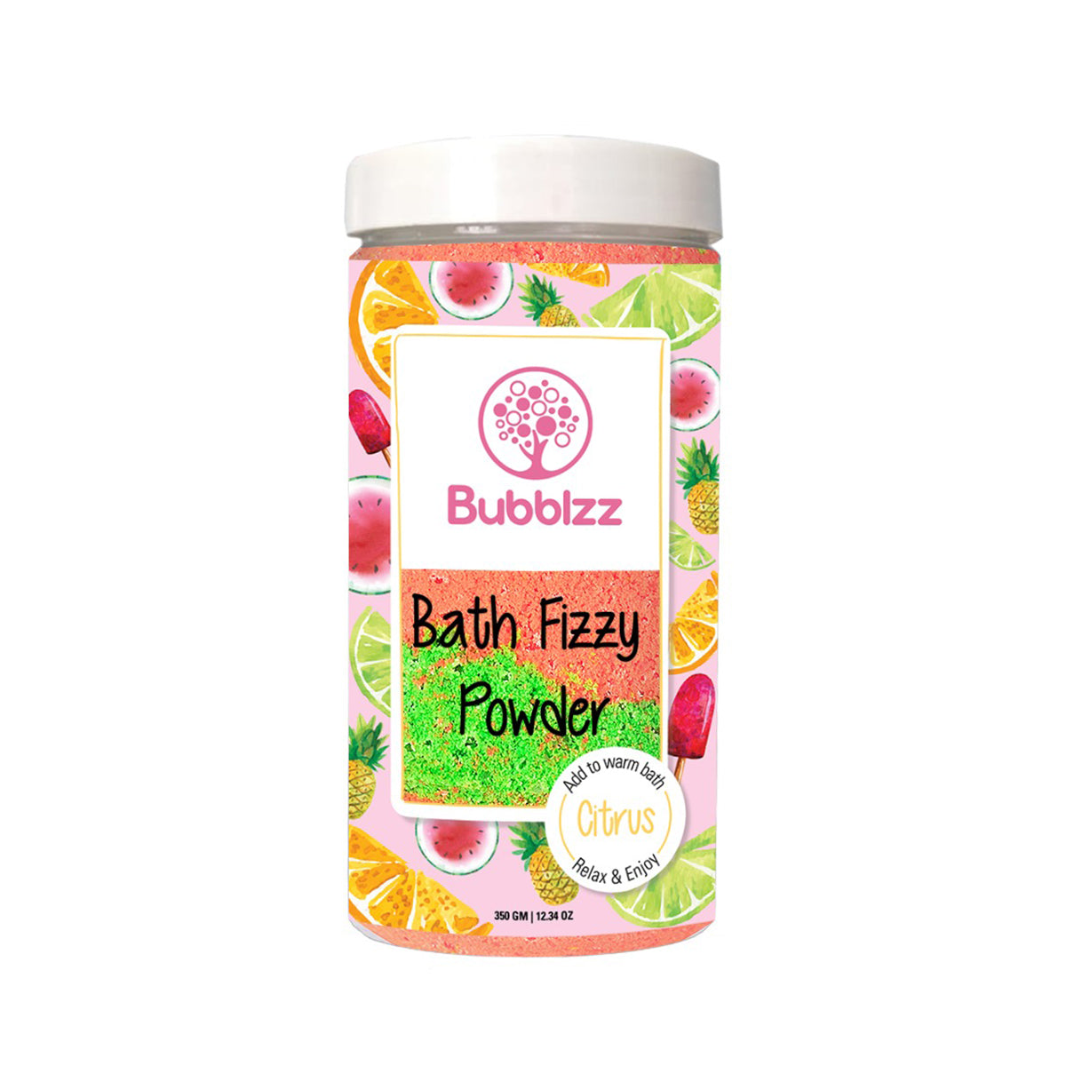 Bubblzz - Citrus Blast Bath Fizzy Powder 350gm