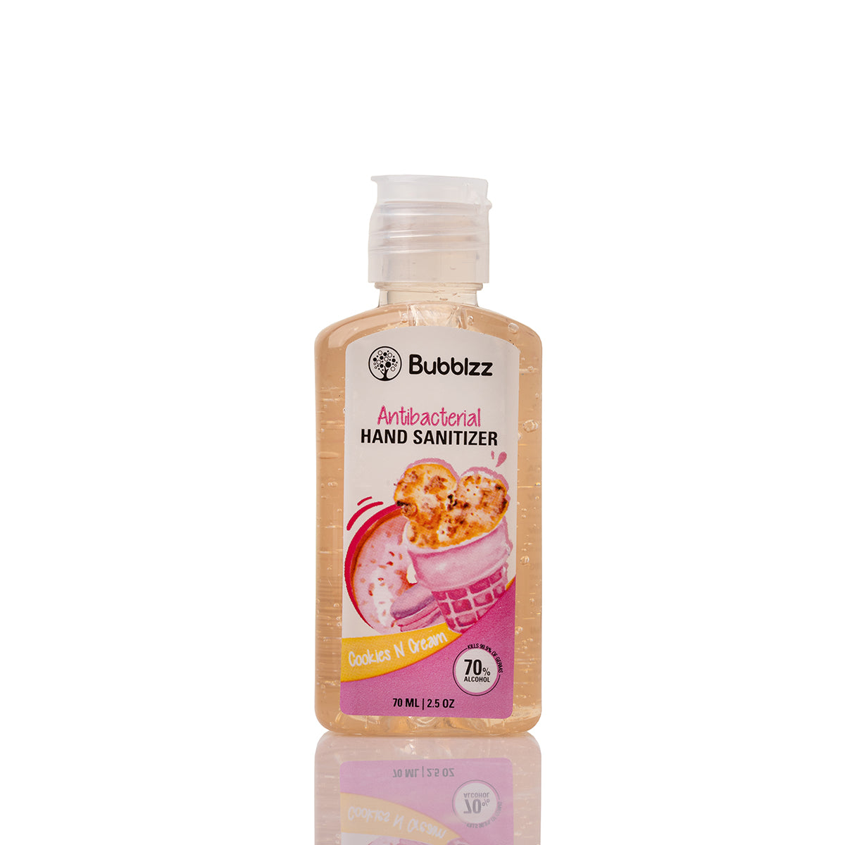 Bubblzz - Antibacterial Hand Sanitizer Cookies N Cream 70ml