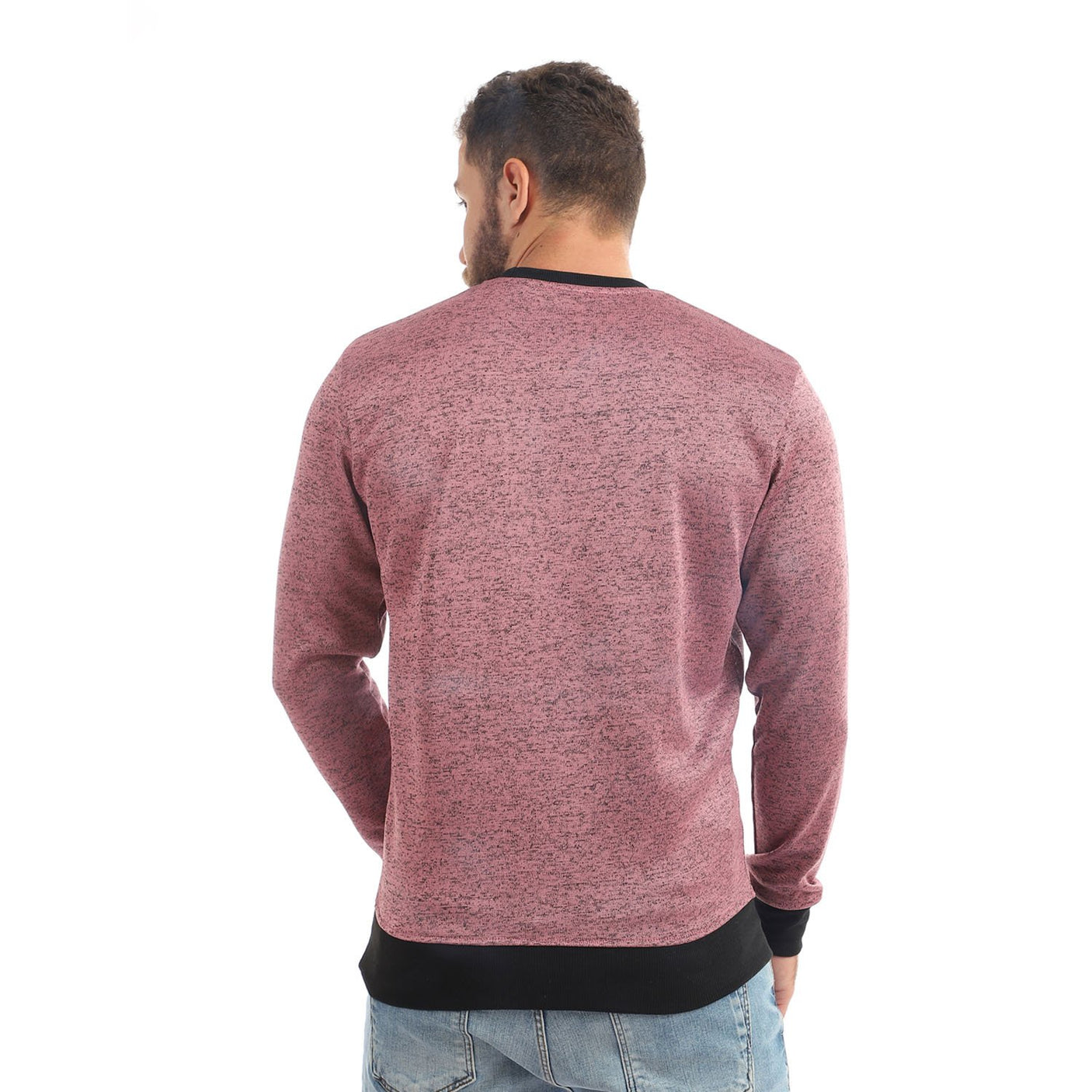 Red circle -  Casual Round Elastic Cuffs Sweatshirt