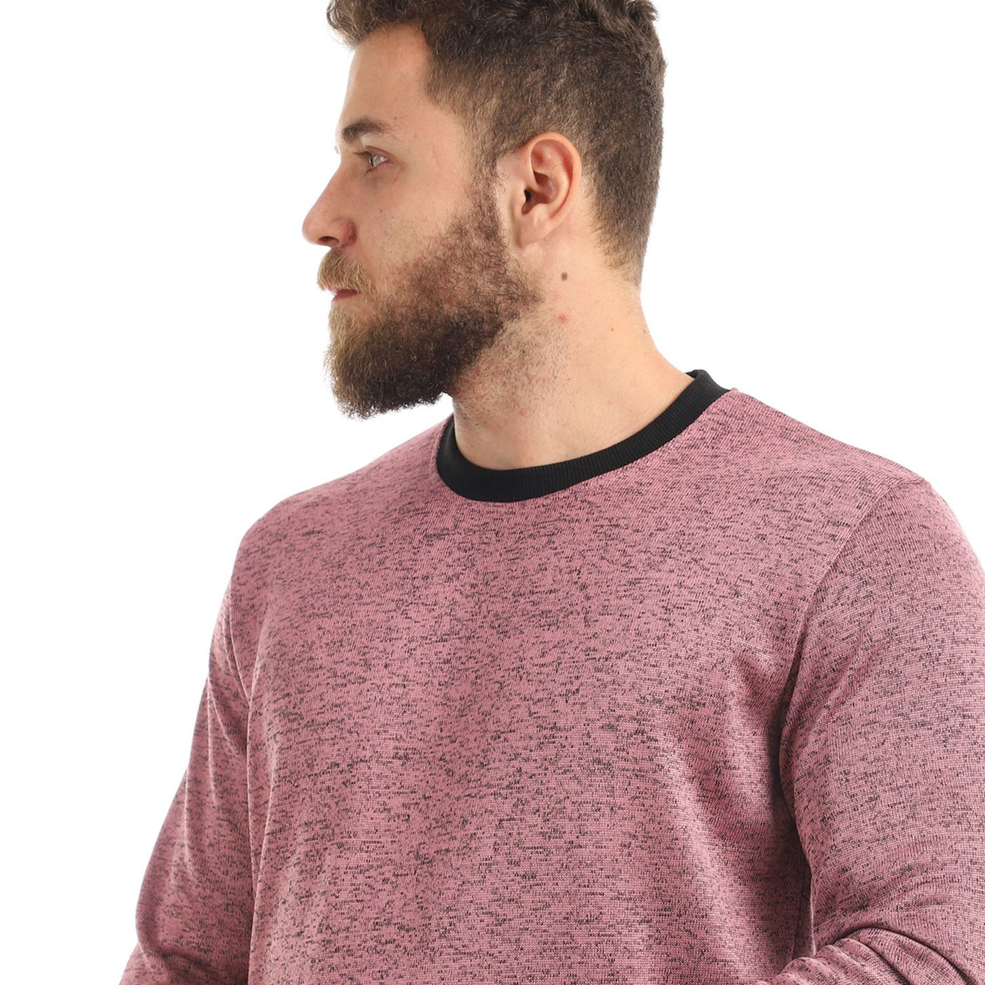 Red circle -  Casual Round Elastic Cuffs Sweatshirt