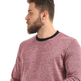 Red circle -  Casual Round Elastic Cuffs Sweatshirt