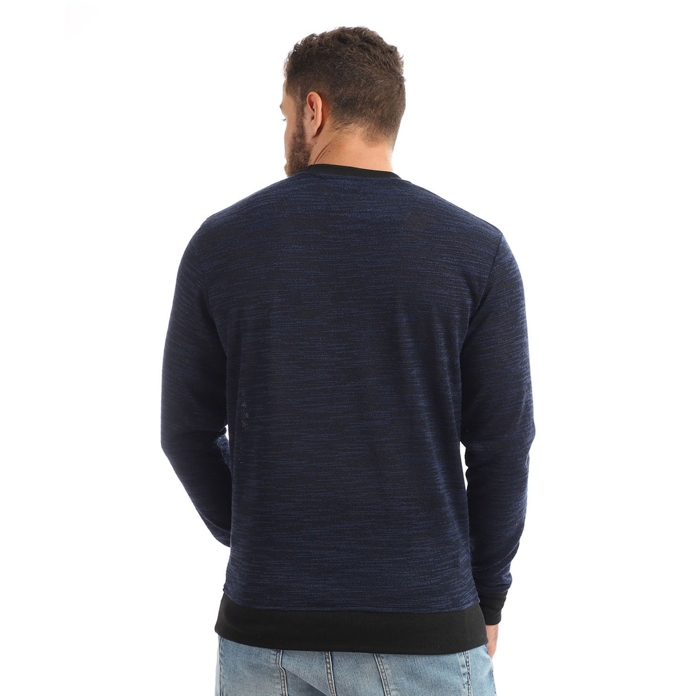 Red circle -  Casual Round Elastic Cuffs Sweatshirt