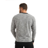 Red circle -  Knitted V-Neck Slip On Sweatshirt