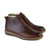 Leazus - Leather Flat Ankle Boot - 8001
