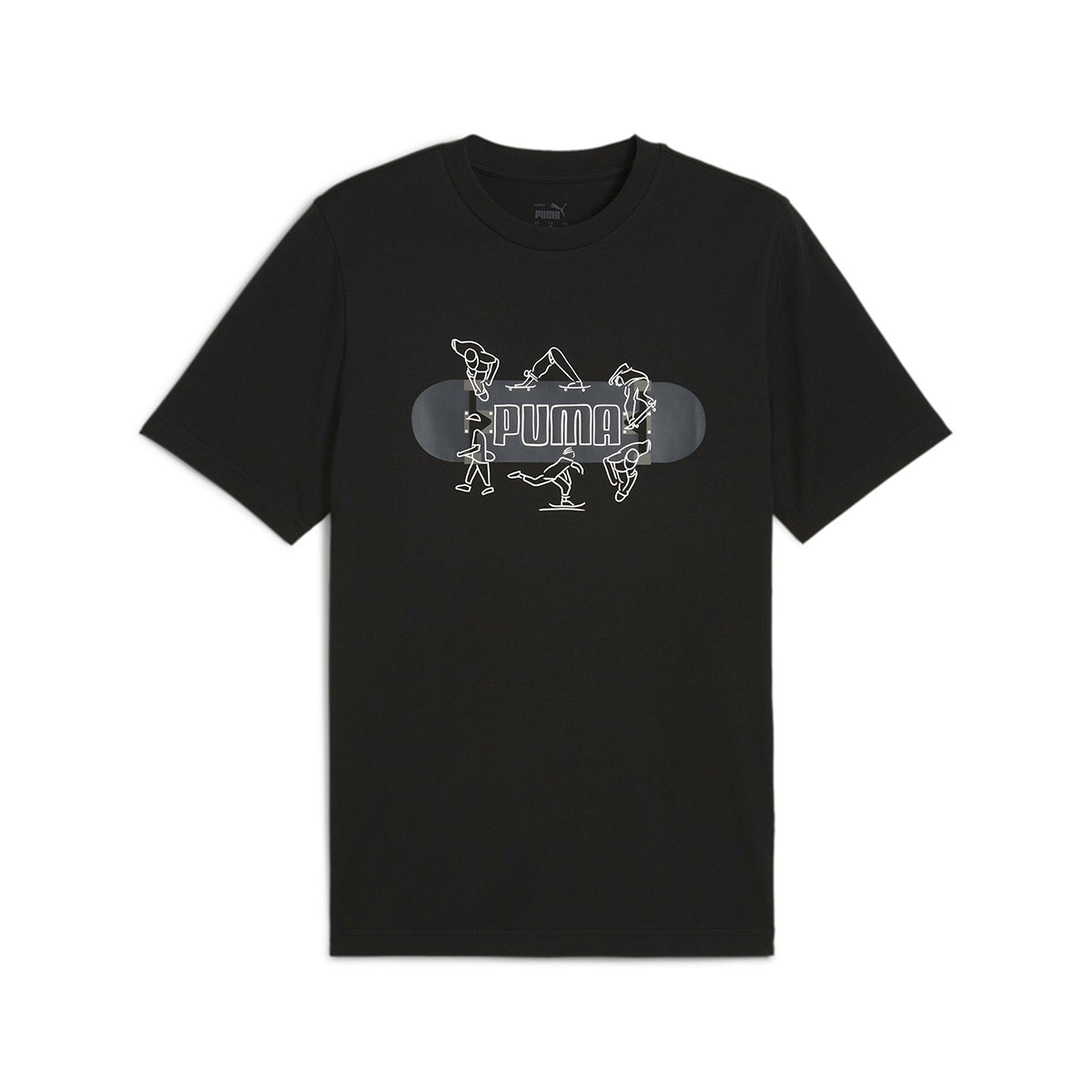 PUMA-GRAPHICS SKATEBOARD TEE PUMA BLACK