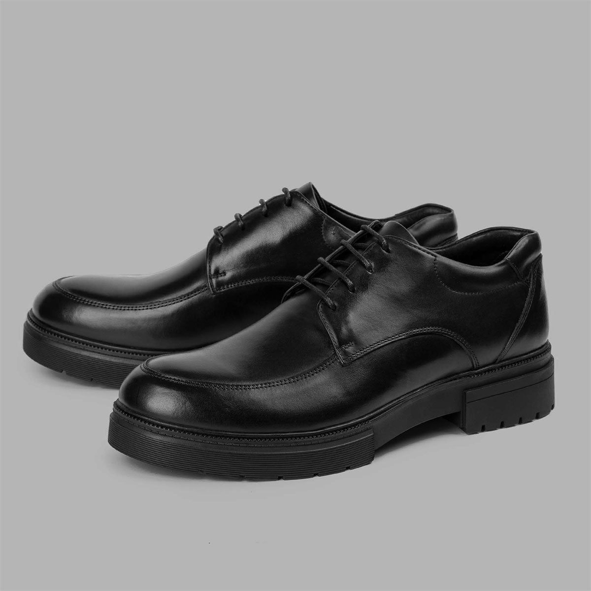 BRIO - Genuine Leather Moc Toe Loafers-Brown
