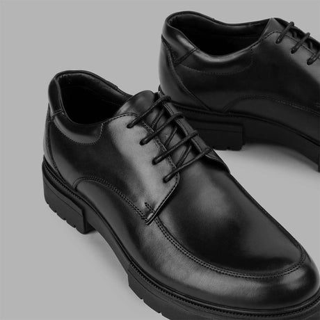 BRIO - Genuine Leather Moc Toe Loafers-Brown
