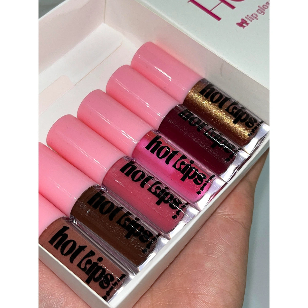 Hot Lips -Lip Gloss  mini size set 6 shades For Women
