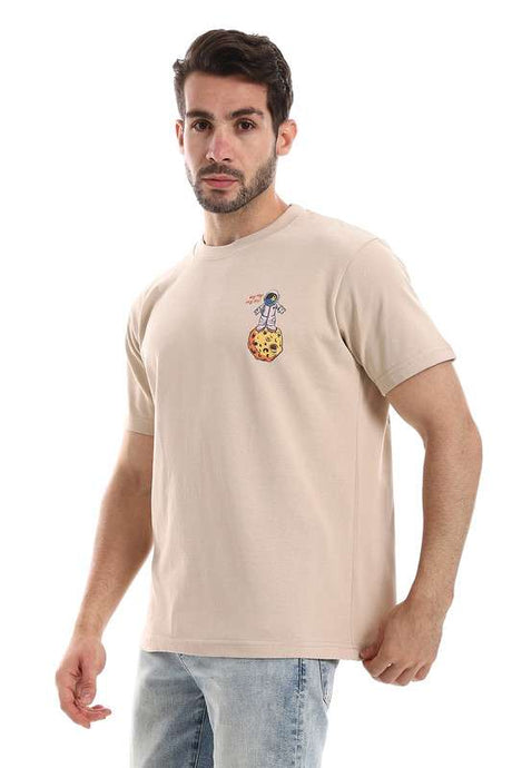 White Rabbit - Chest & Back Short Sleeves Printed Tee For Men