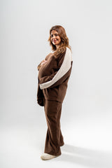 Hesper - Waterfall Nursing and Maternity Oversized Top with Belt