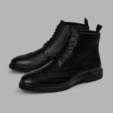 Brio - BROGUE GENUINE LEATHER HALF BOOTS