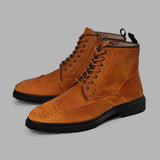 Brio - BROGUE GENUINE LEATHER HALF BOOTS