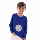 Anja - Blue Volleyball T-Shirt 0074-For boys