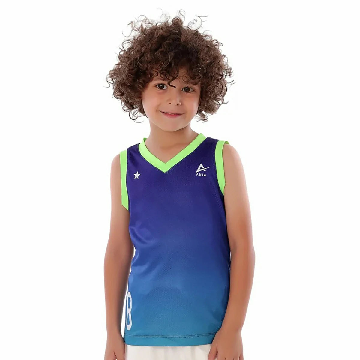 Anja - Blue Volleyball T-Shirt 0075-For boys