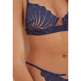 Women Secret - NATURAL embroidered lace triangle bra - Sold by FIG