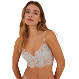 Women Secret - BEAUTIFUL Sequin Lace Corset Bra - Sold by FIG