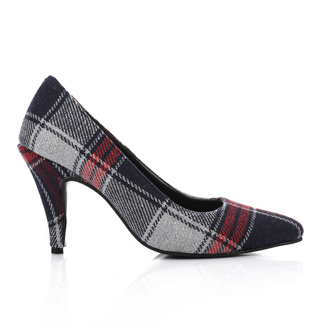 Snatch - Women's Plaid Pointed-Toe High Heel Pumps