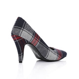 Snatch - Women's Plaid Pointed-Toe High Heel Pumps