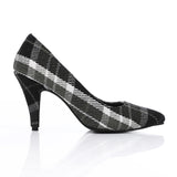 Snatch - Women's Plaid Pointed-Toe High Heel Pumps