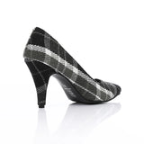Snatch - Women's Plaid Pointed-Toe High Heel Pumps