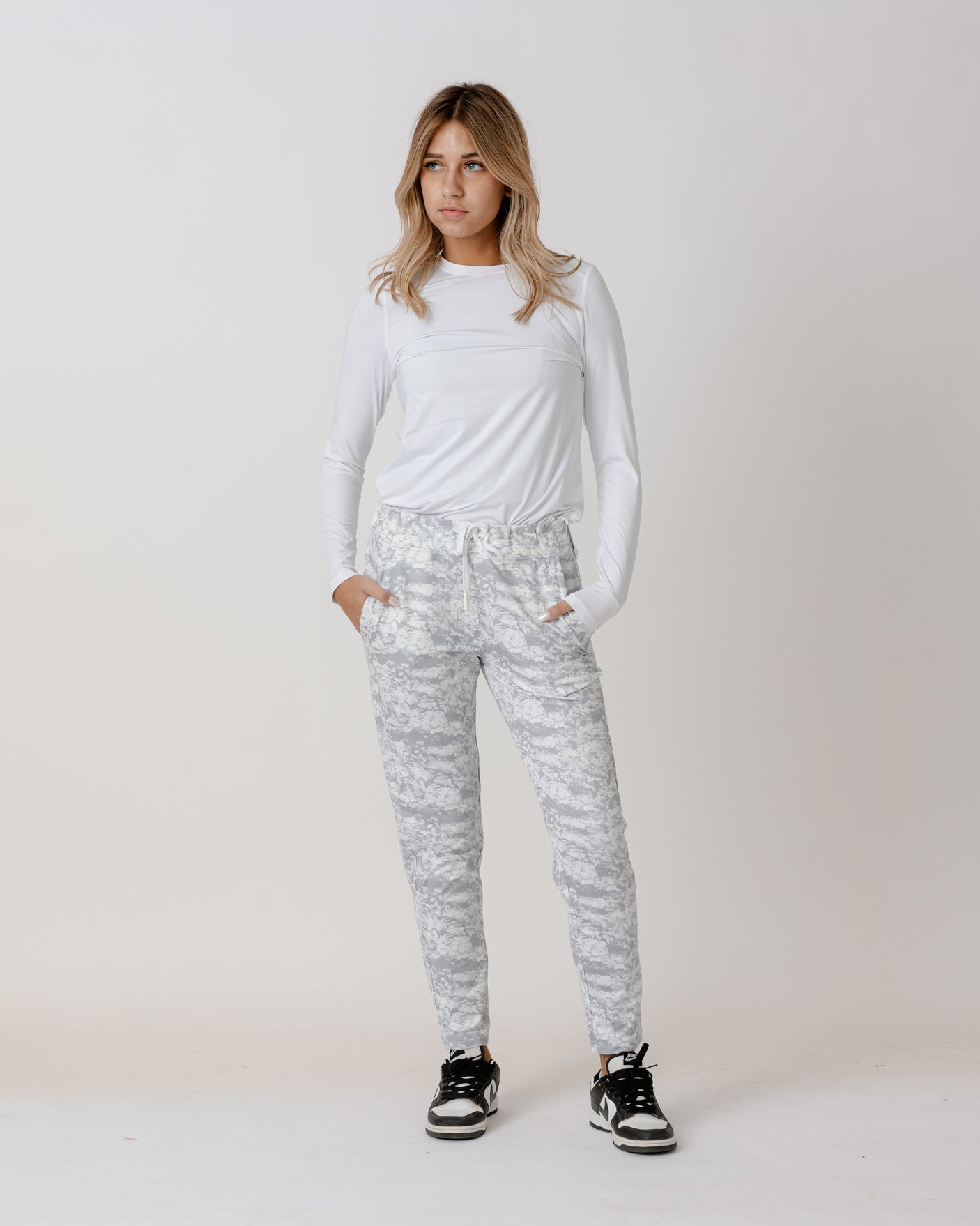Grey Marble Jogger