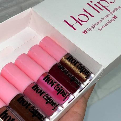 Hot Lips -Lip Gloss  mini size set 6 shades For Women