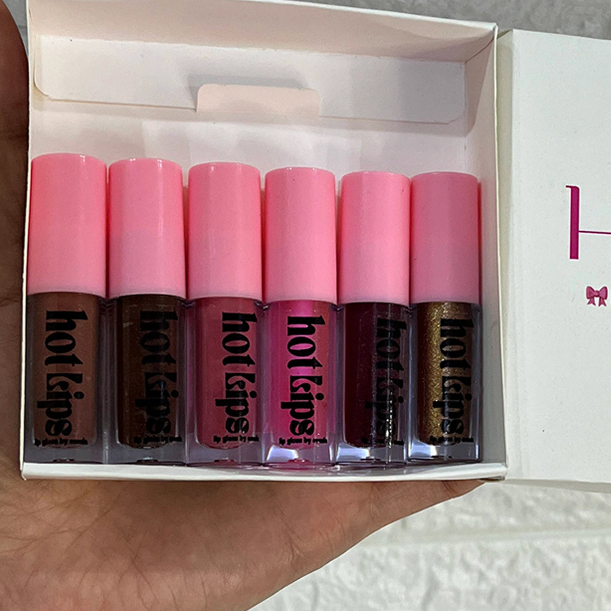 Hot Lips -Lip Gloss  mini size set 6 shades For Women