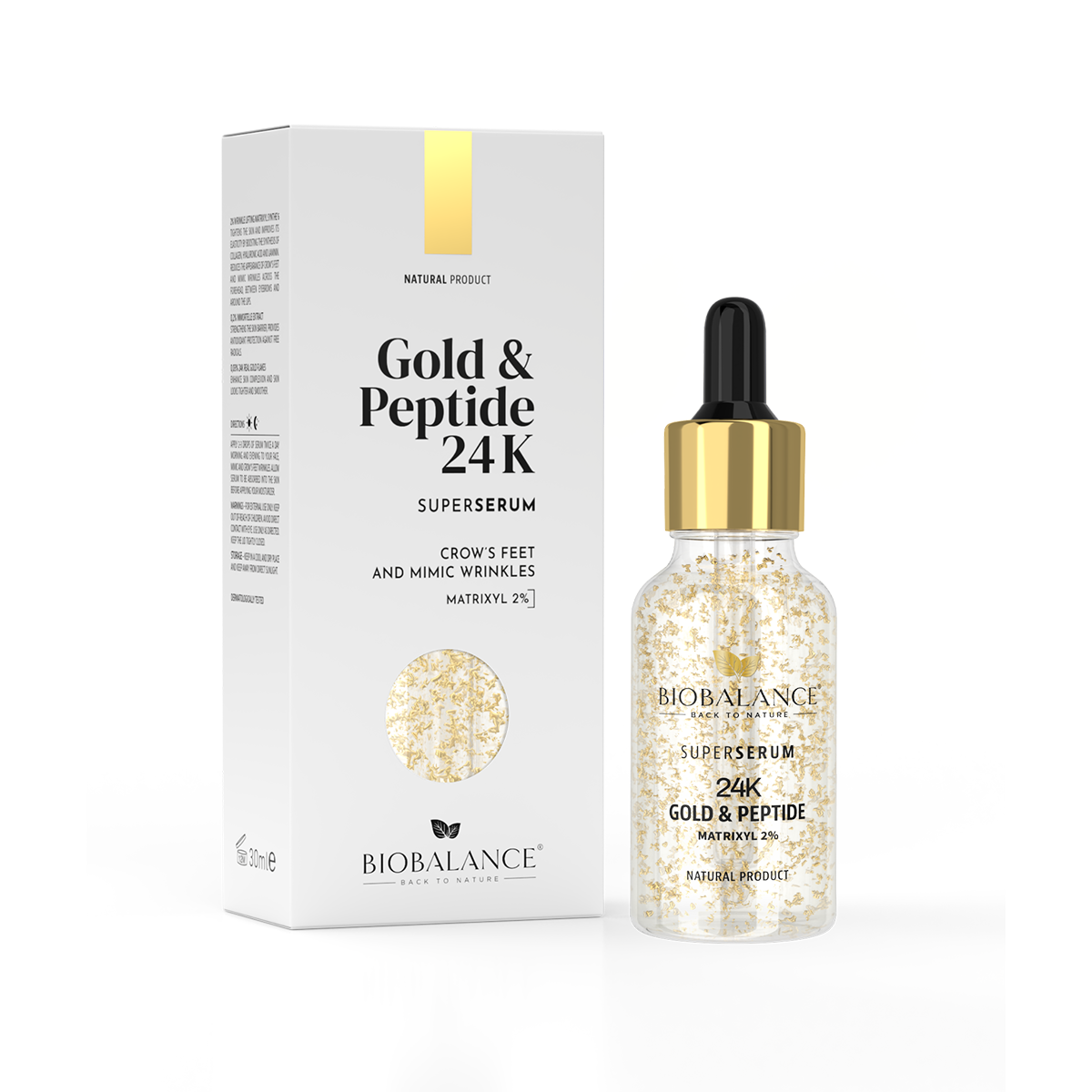 Biobalance Super Serum Gold & Peptide 24K 30Ml