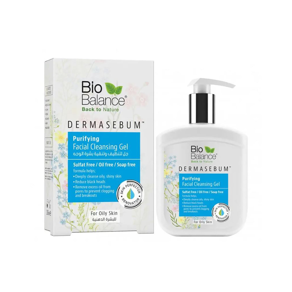 Biobalance - Dermasebum Soothing Facial Cleansing Gel 250 Ml