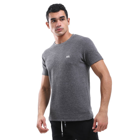 White Rabbit - Regular Fit Horizontal Ribbed T-Shirt For Men