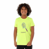 Anja - Yellow Tennis T-shirt 0083-For boys