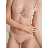 Women Secret - Microfiber lace thong - Sold by FIG