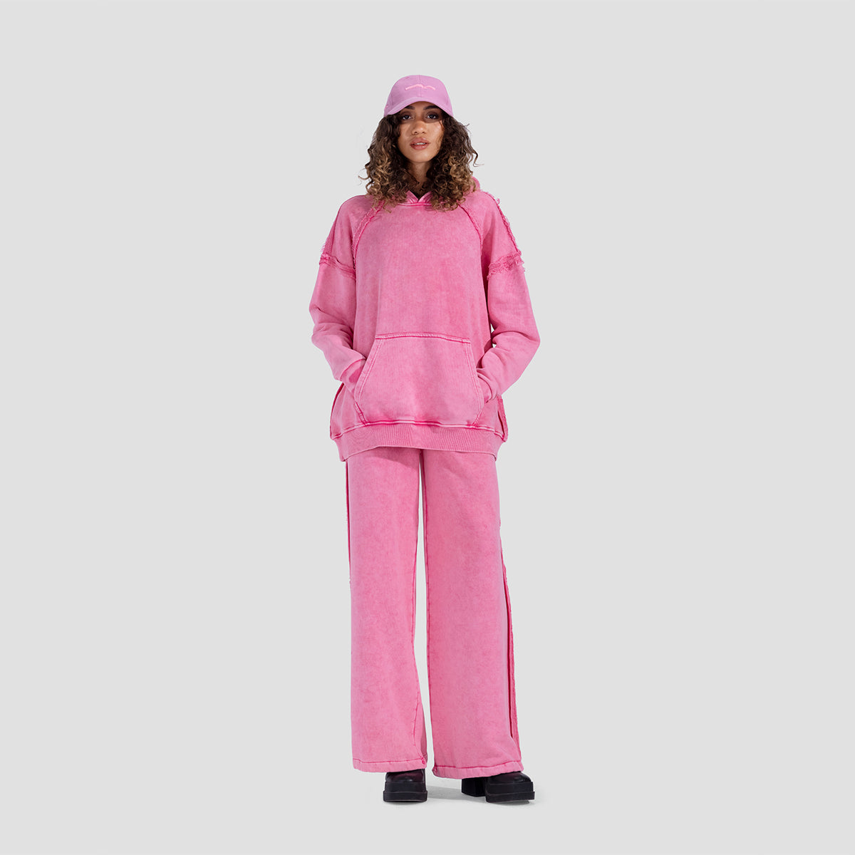 Washed pink pants