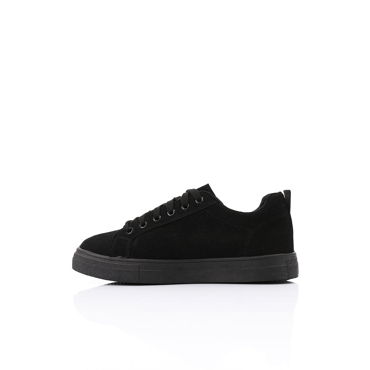 White Rabbit -Black Elegant Suede Sneakers