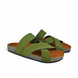 Leazus - Leather SnapXtra Sandal - Olive