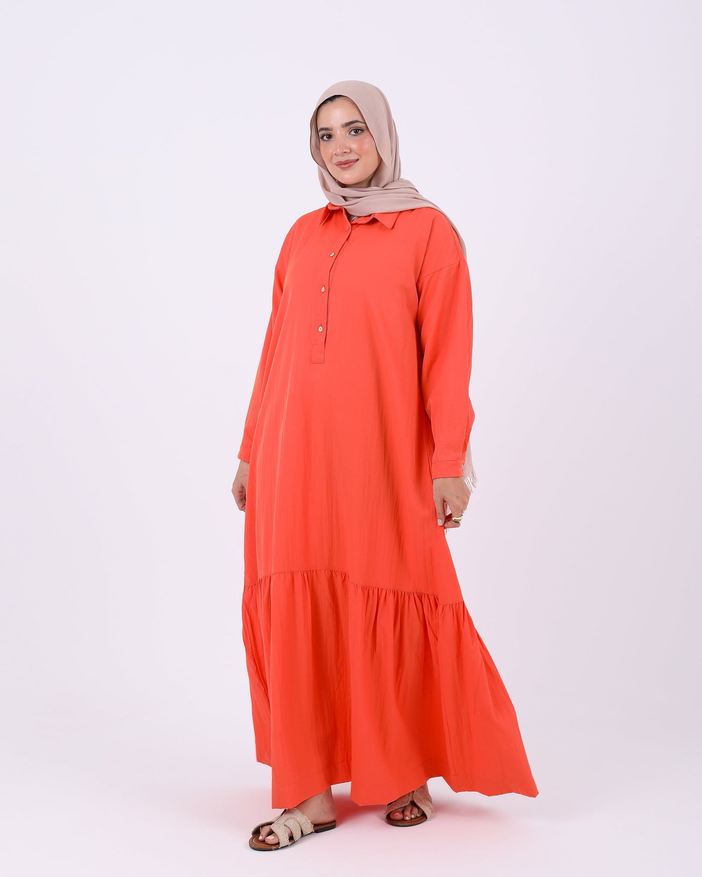 Just for Women - Half Buttons Dress