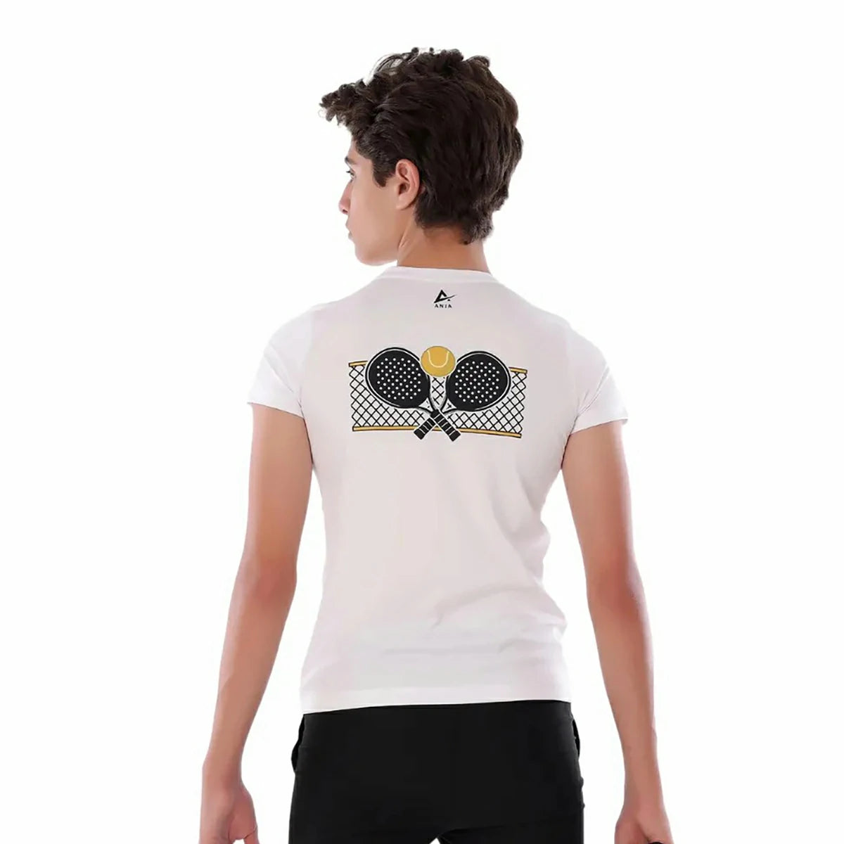 Anja - White Padel T-Shirt 0099-For boys