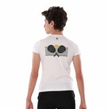 Anja - White Padel T-Shirt 0099-For boys