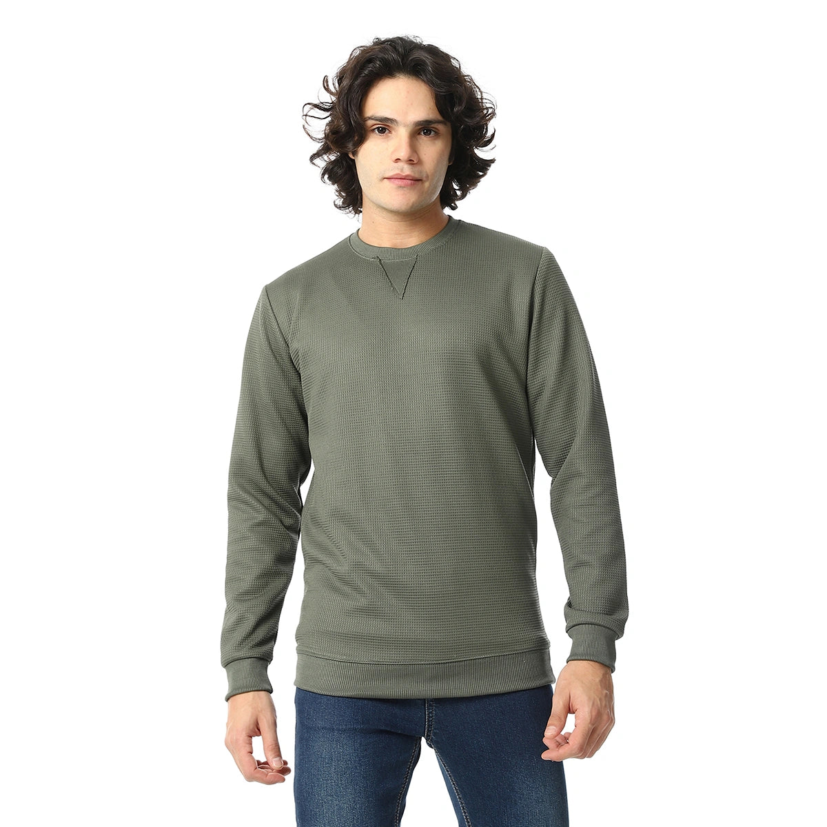 Red Circle - Knitted Casual Pullover for - Men