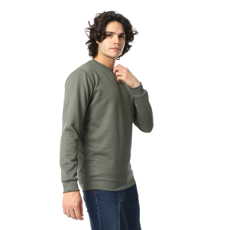 Red Circle - Knitted Casual Pullover for - Men