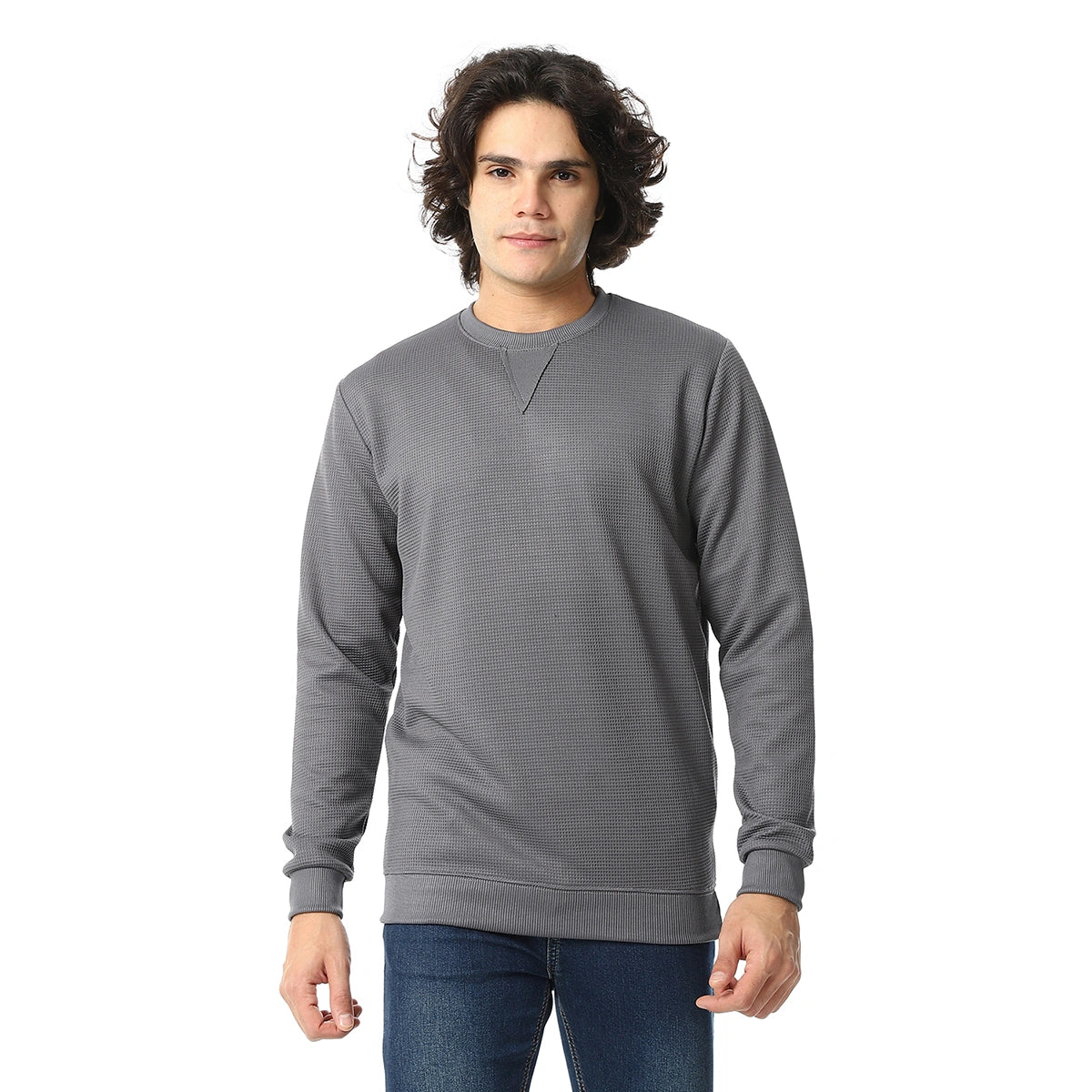 Red Circle - Knitted Casual Pullover for - Men