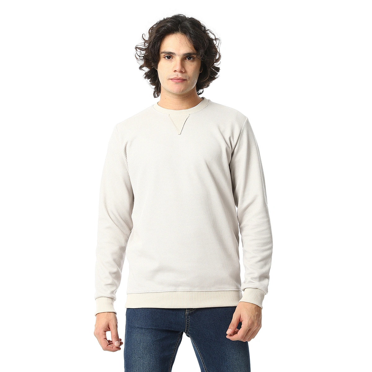 Red Circle - Knitted Casual Pullover for - Men