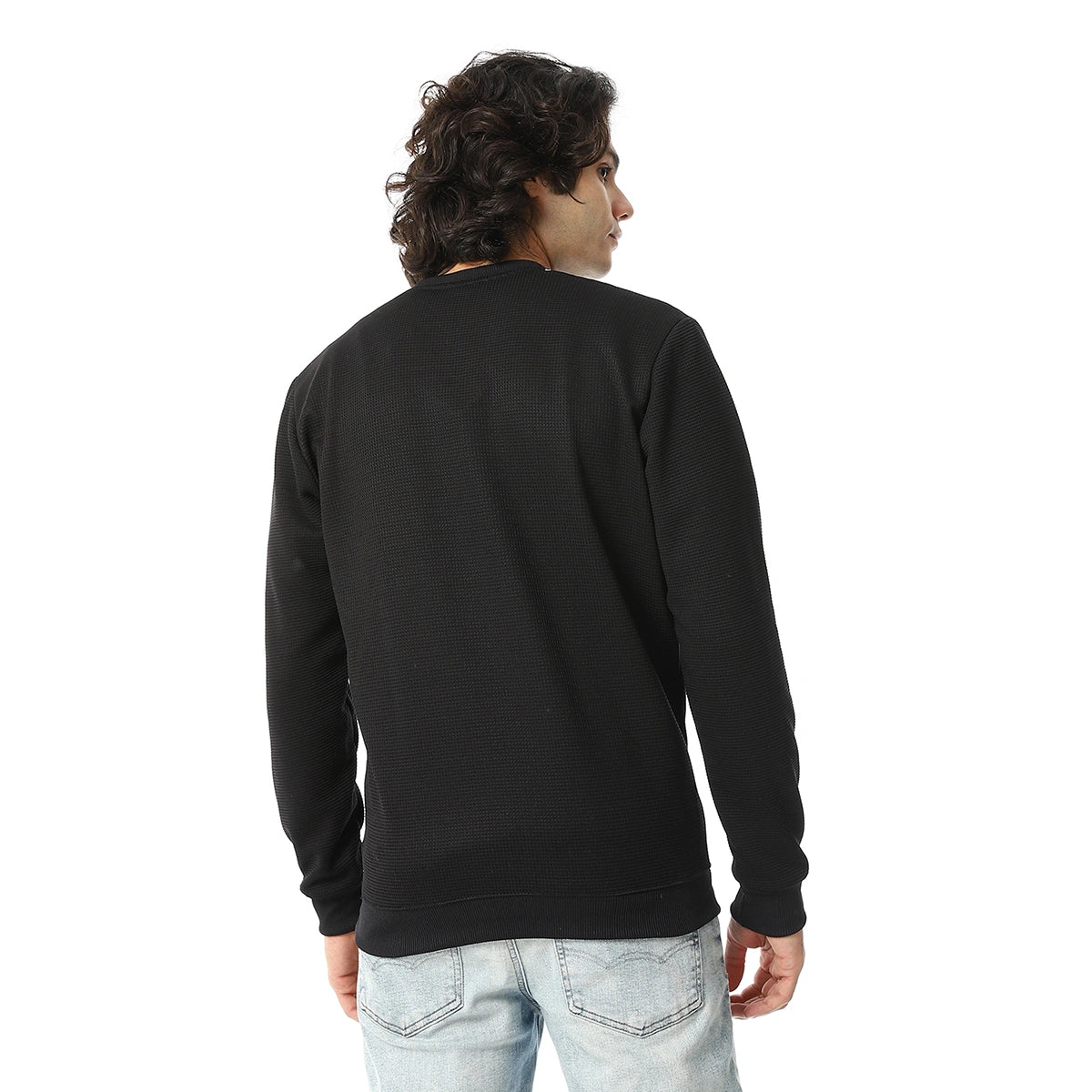 Red Circle - V-Neck Fog Knitted Pullover for - Men