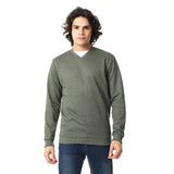 Red Circle - V-Neck Fog Knitted Pullover for - Men