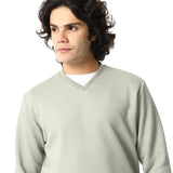 Red Circle - V-Neck Fog Knitted Pullover for - Men